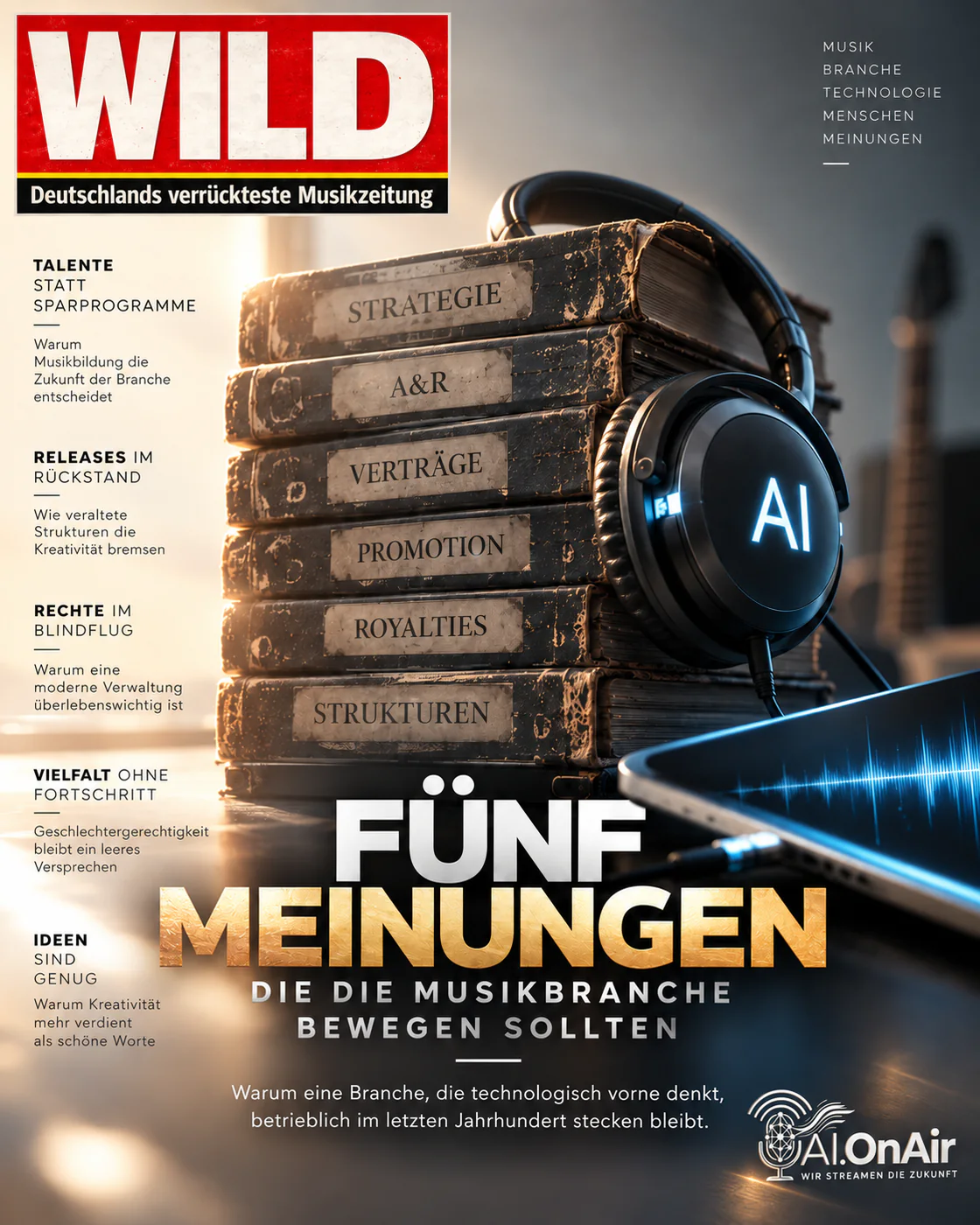 Fünf Meinungen, die die Musikbranche bewegen sollten