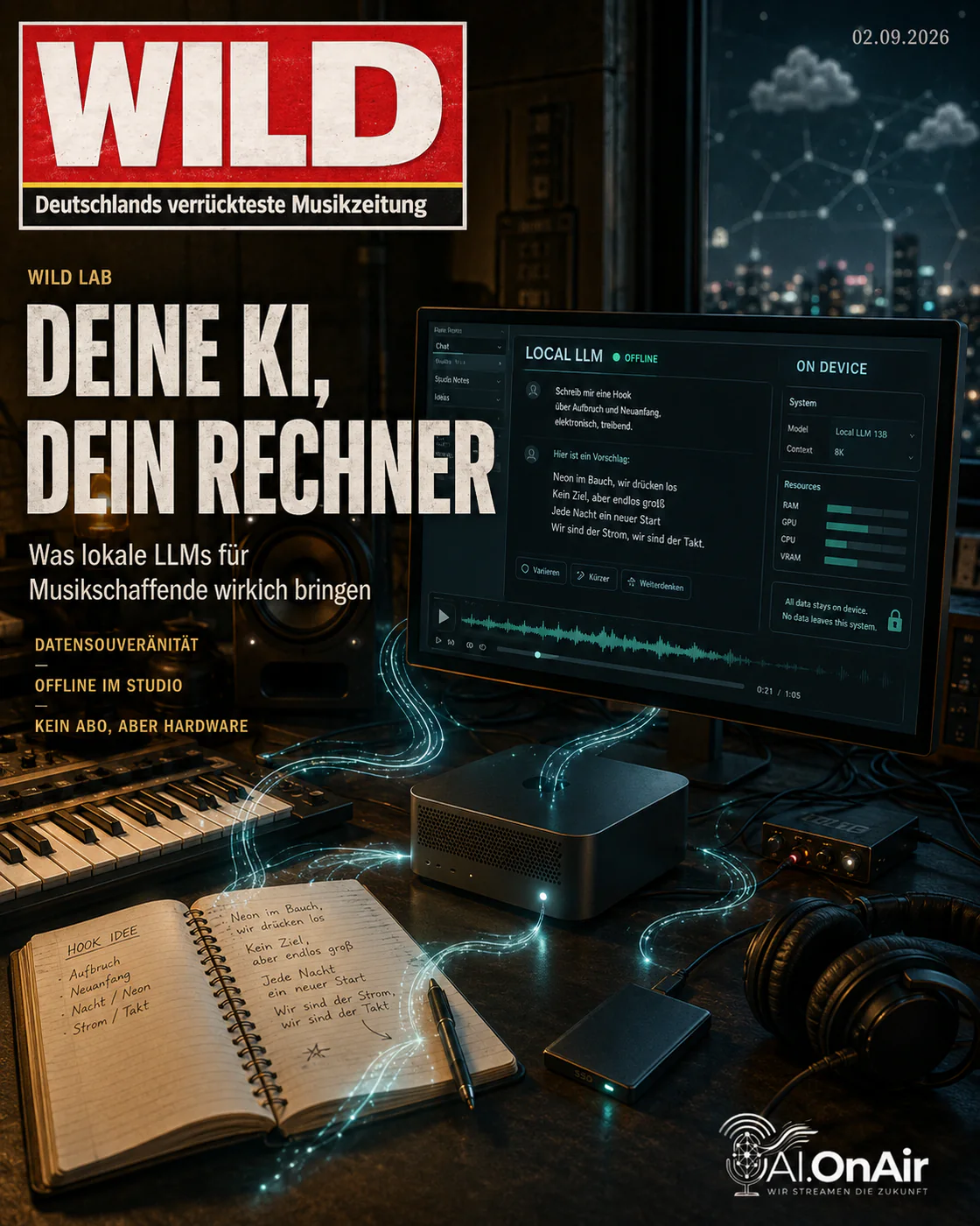 DEINE KI, DEIN RECHNER: WAS LOKALE LLMS FÜR MUSIKSCHAFFENDE WIRKLICH BRINGEN