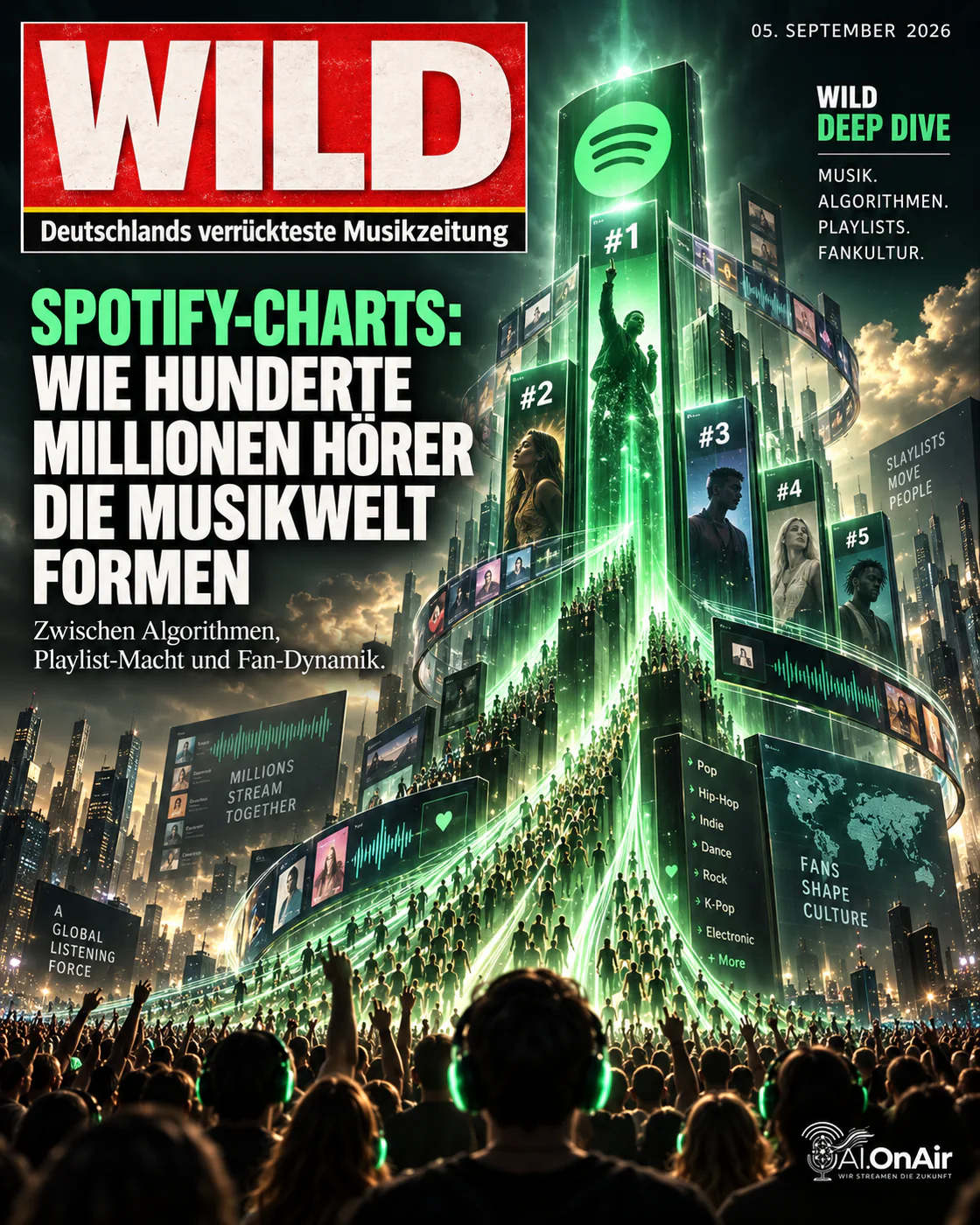 Spotify-Charts: Wie Hunderte Millionen Hörer die Musikwelt formen