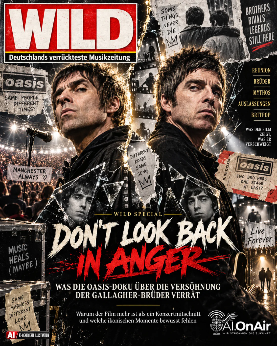 Don't Look Back in Anger: Was die Oasis-Doku über die Versöhnung der Gallagher-Brüder verrät