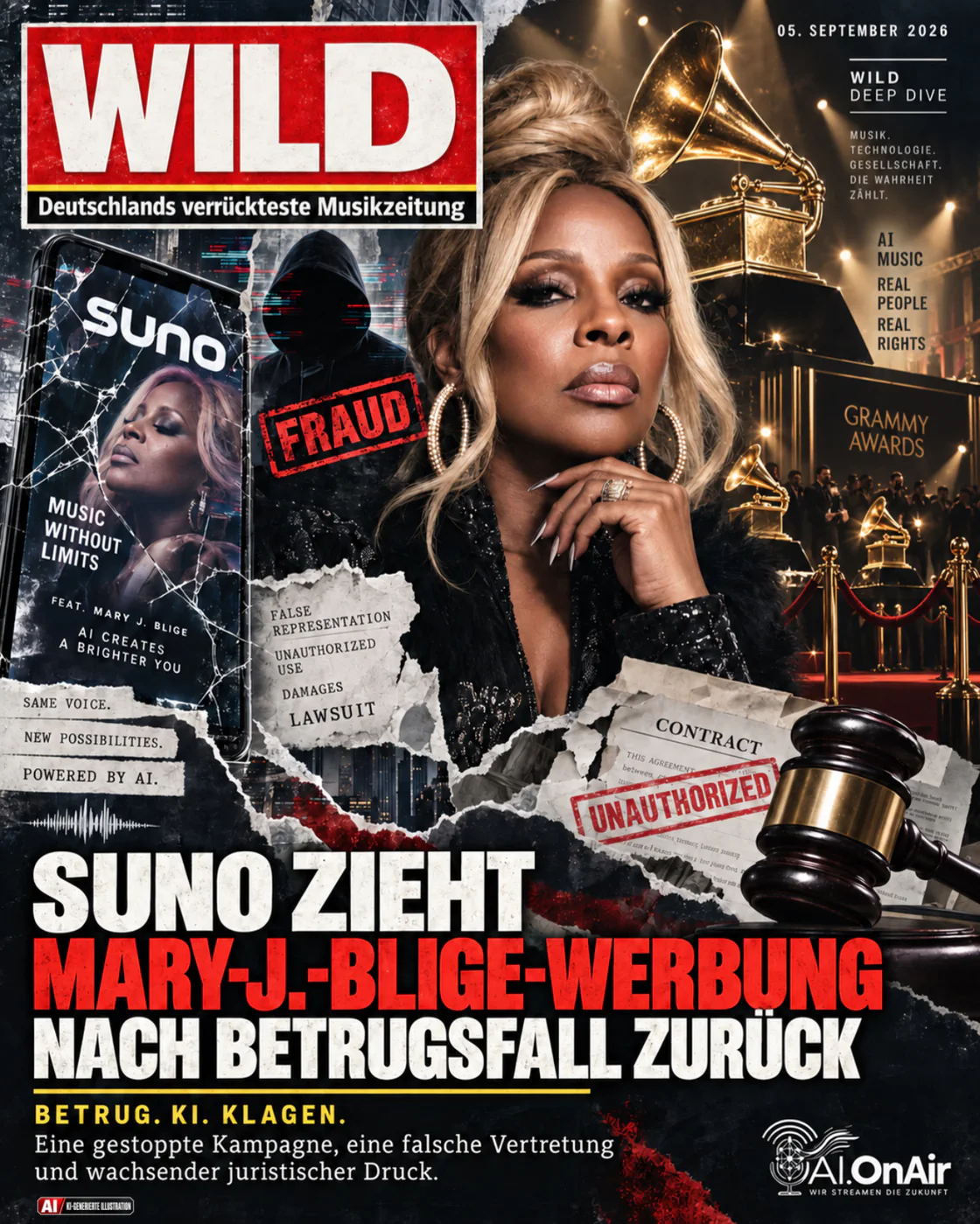 Suno zieht Mary-J.-Blige-Werbung nach Betrugsfall zurück