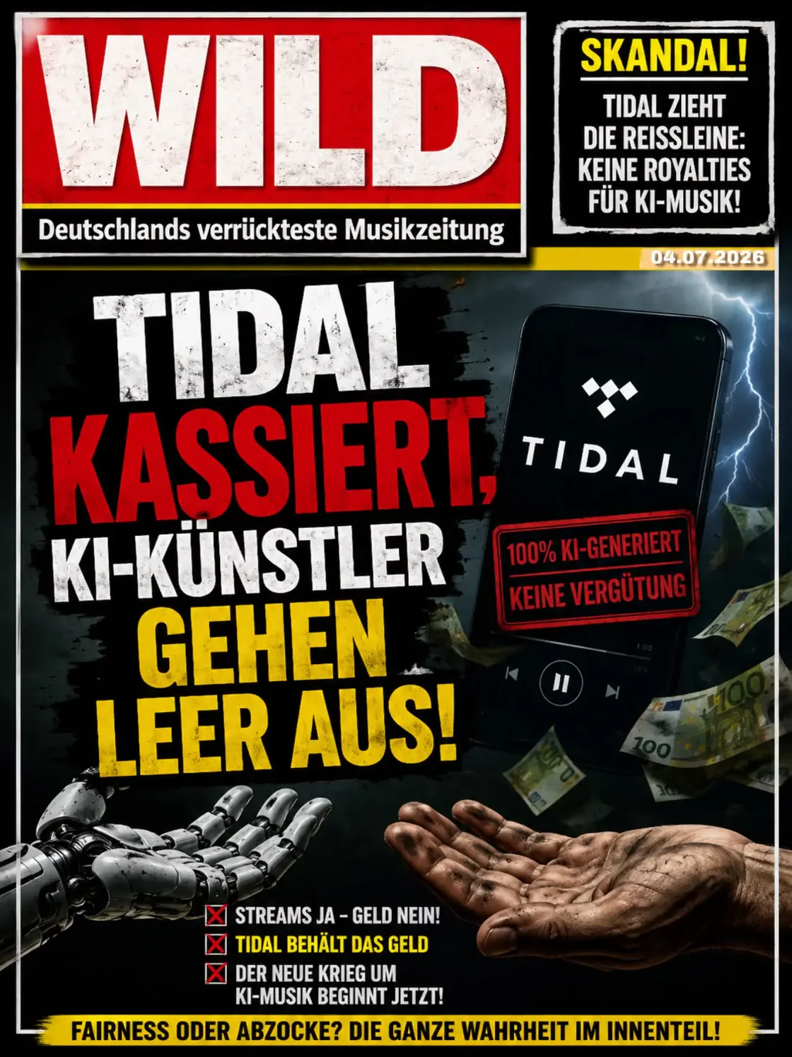 TIDAL kassiert, KI-Künstler gehen leer aus?