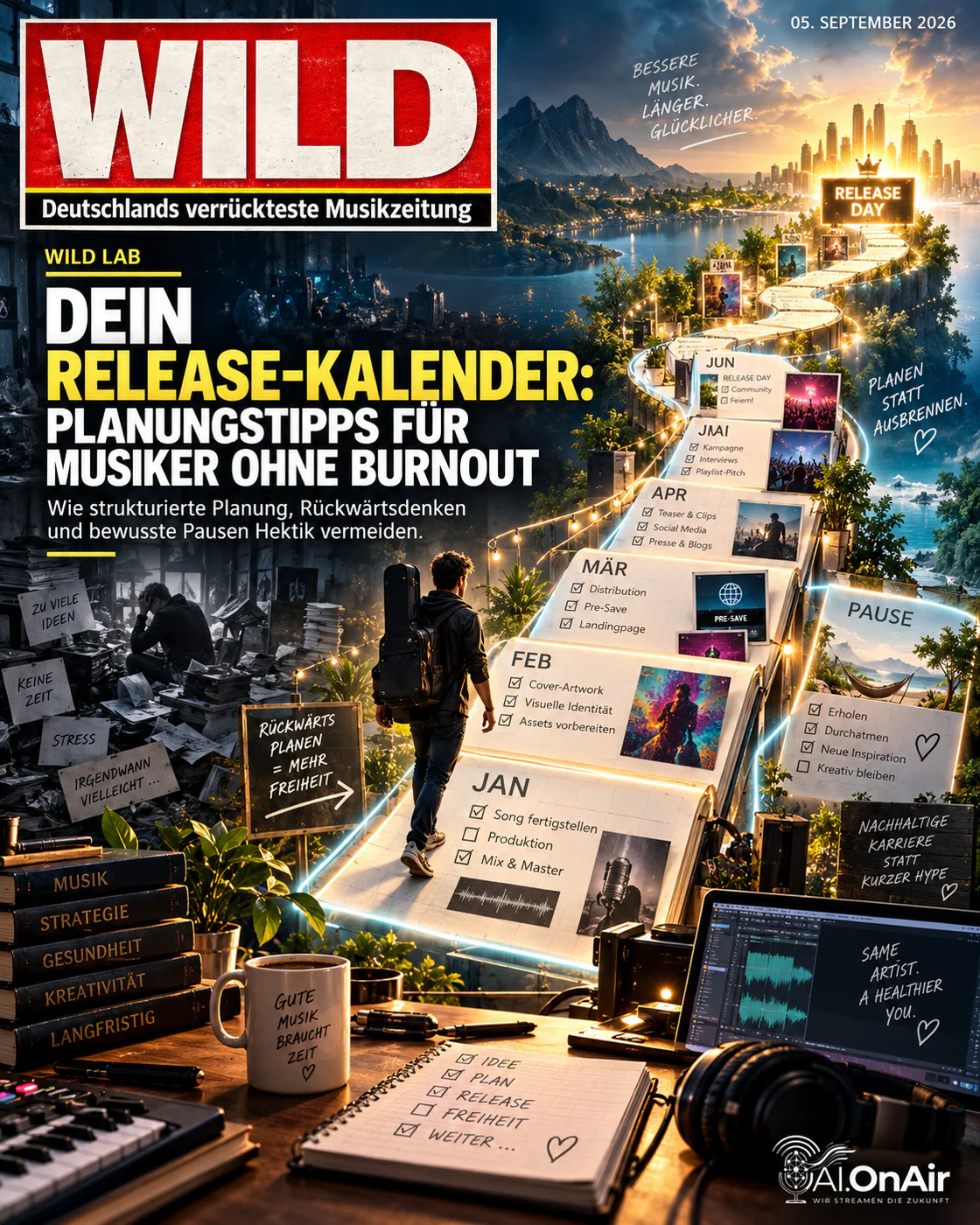 Dein Release-Kalender: Planungstipps für Musiker ohne Burnout
