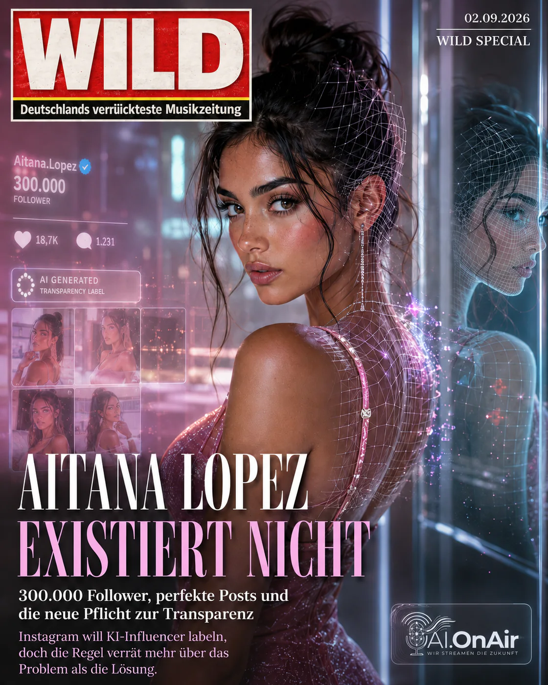 Aitana Lopez hat 300.000 Follower. Sie existiert nicht.