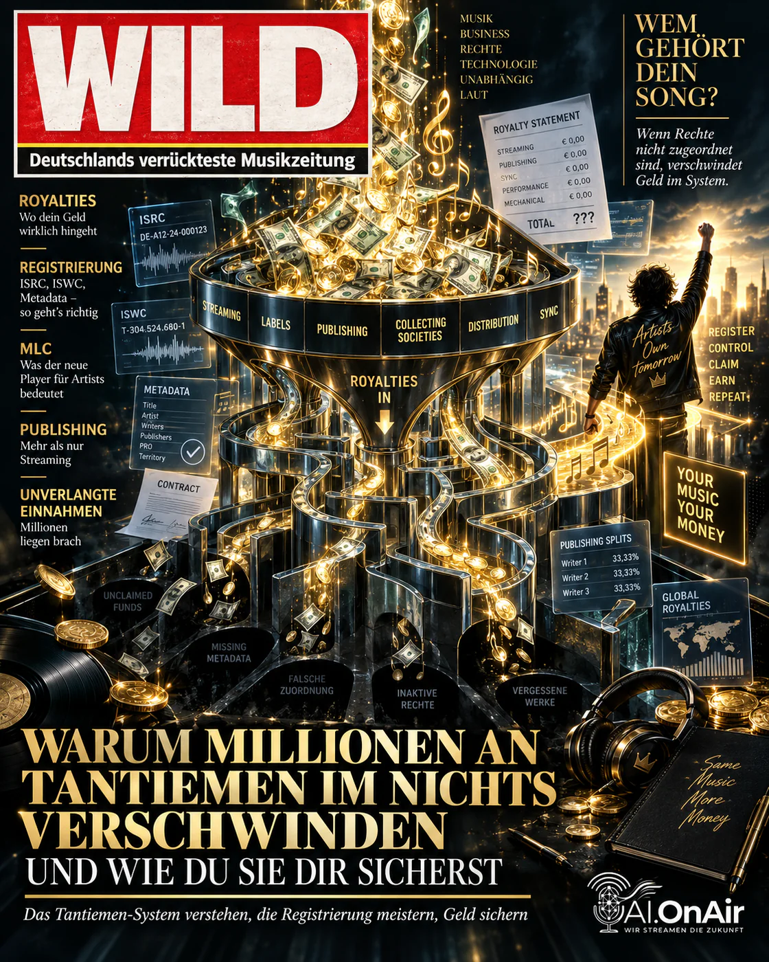 Warum Millionen an Tantiemen im Nichts verschwinden und wie du sie dir sicherst