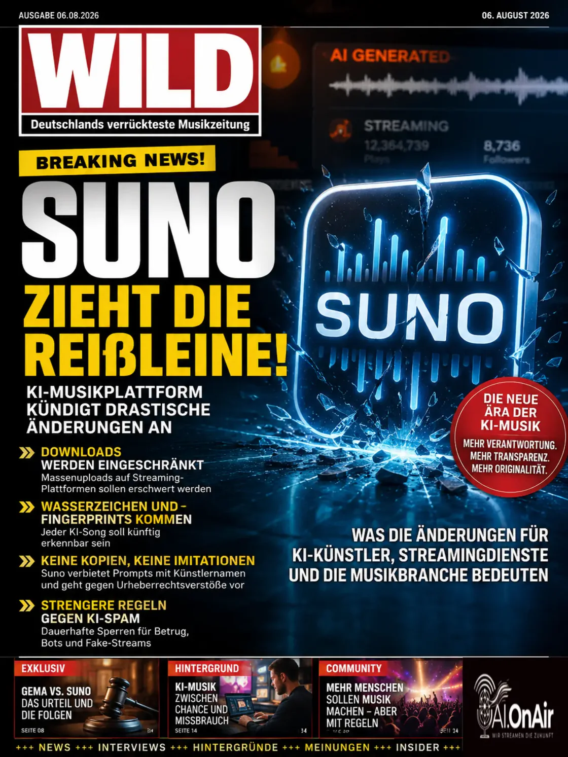 Suno zieht die Notbremse! KI-Musikplattform kündigt drastische Änderungen an