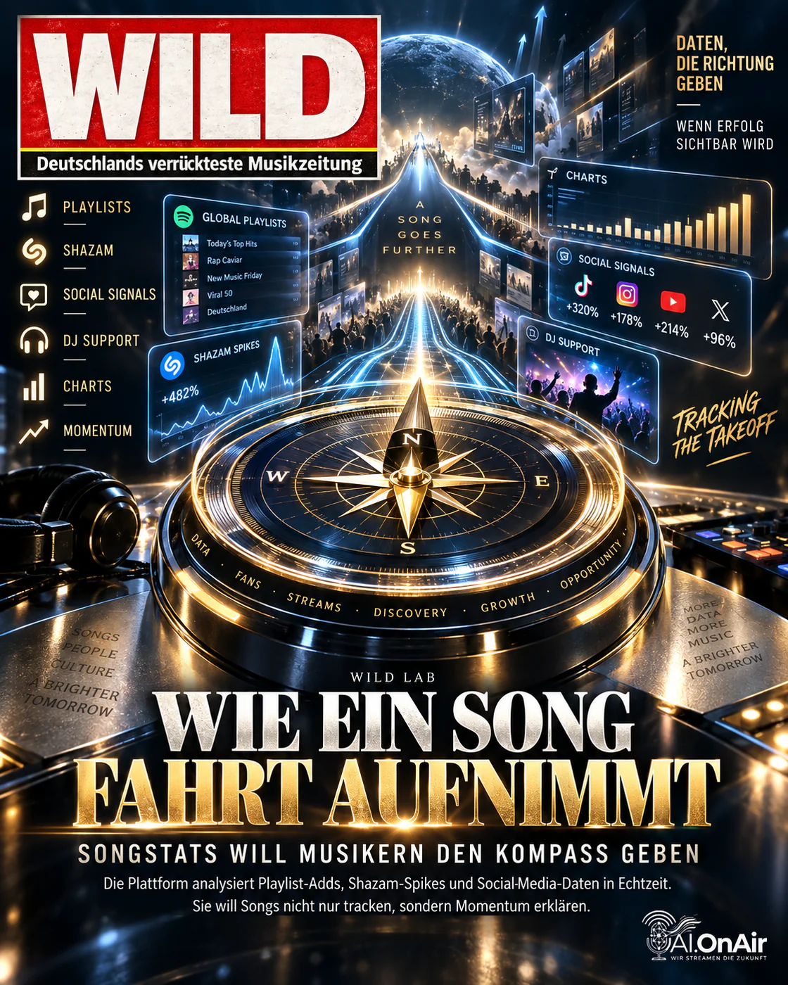 Wie ein Song Fahrt aufnimmt: Songstats will Musikern den Kompass geben