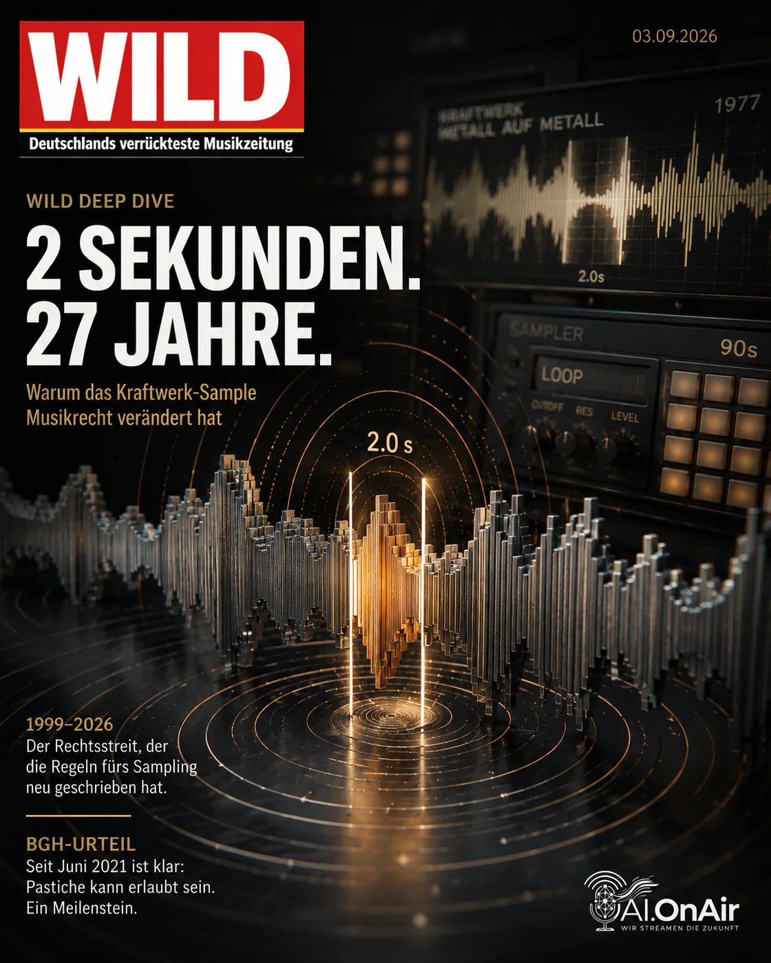 ZWEI SEKUNDEN, 27 JAHRE STREIT: DER BGH ZIEHT EINE NEUE GRENZE BEIM SAMPLING