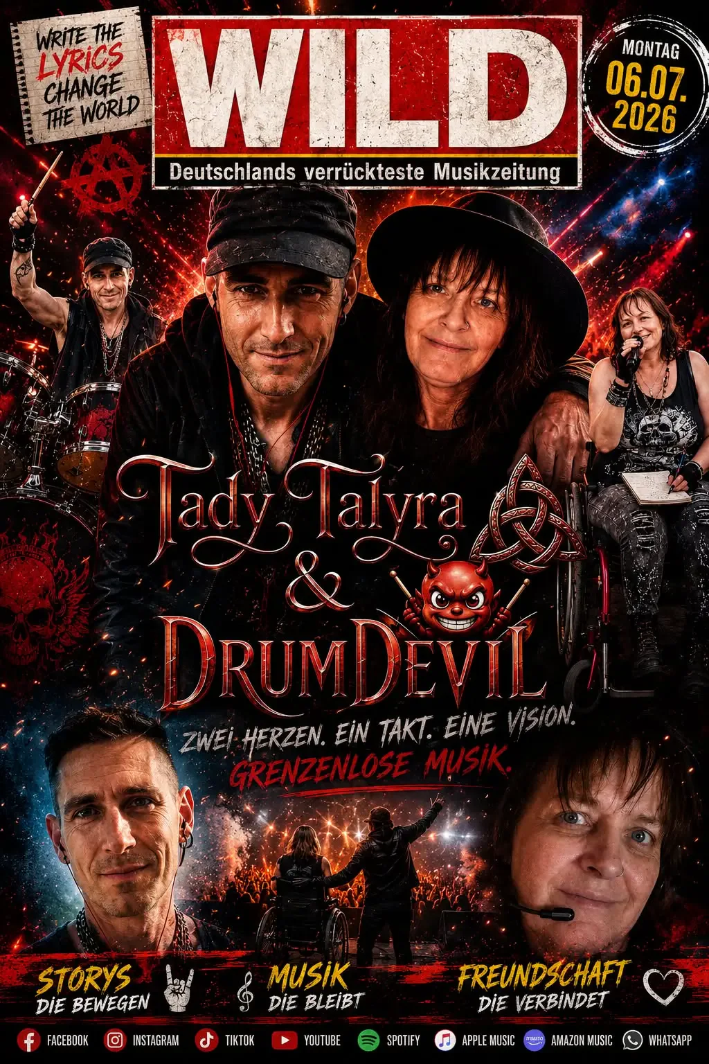 Tady Talyra & DrumDevil: Zwei Herzen. Ein Takt. Eine Vision.