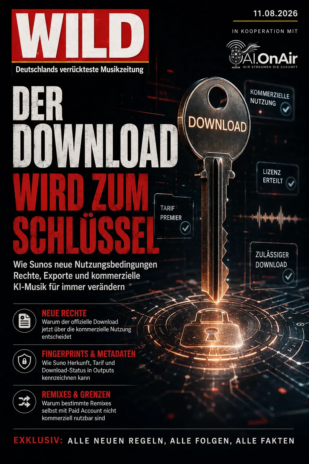 DER DOWNLOAD WIRD ZUM SCHLÜSSEL
