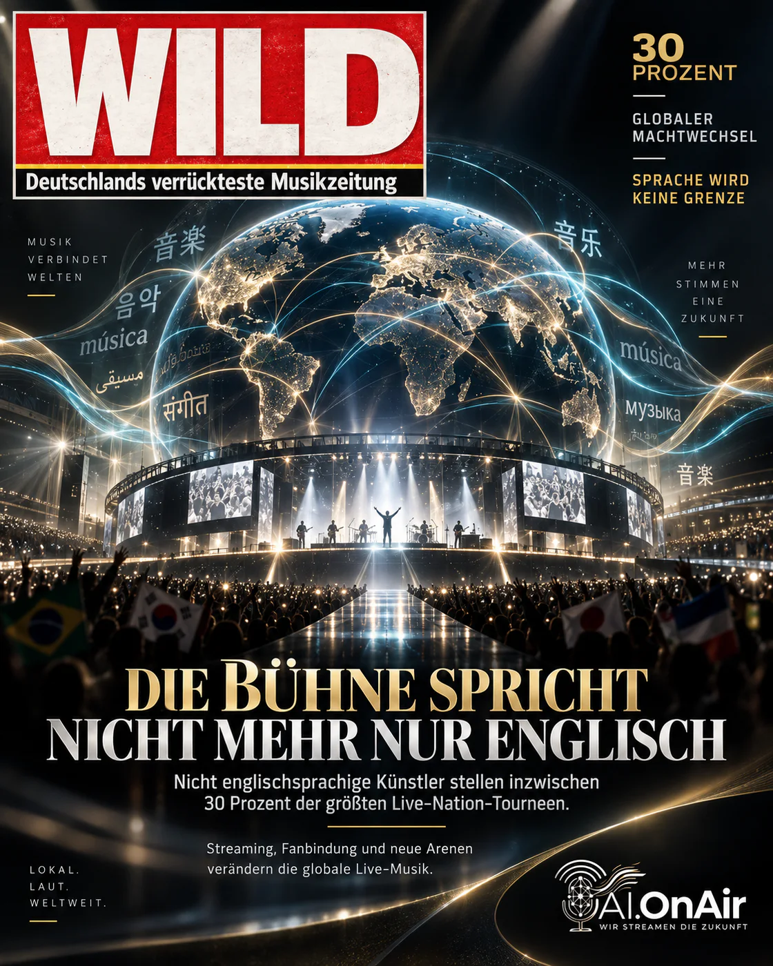 DIE BÜHNE SPRICHT NICHT MEHR NUR ENGLISCH