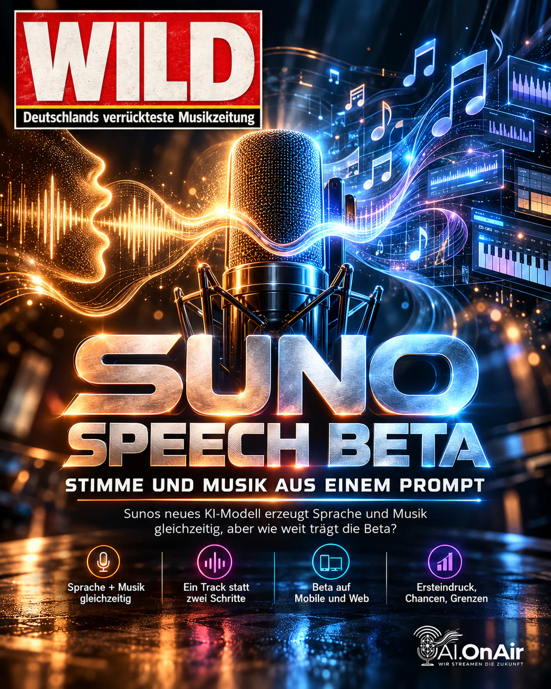Suno Speech Beta: Stimme und Musik aus einem Prompt