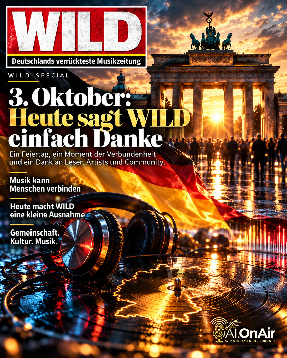 🇩🇪 3. OKTOBER: HEUTE SAGT WILD EINFACH DANKE