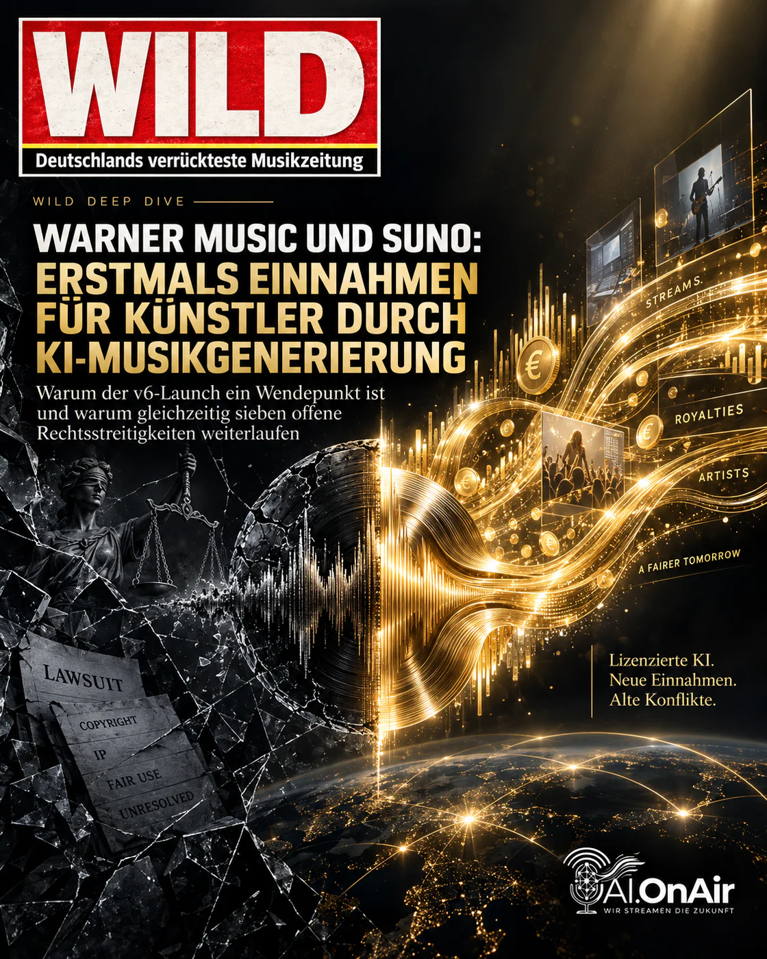 Warner Music und Suno: Erstmals Einnahmen für Künstler durch KI-Musikgenerierung