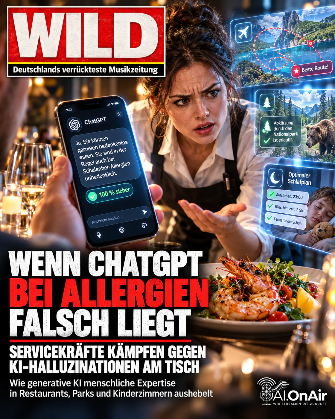 Wenn ChatGPT bei Allergien falsch liegt: Servicekräfte kämpfen gegen KI-Halluzinationen am Tisch
