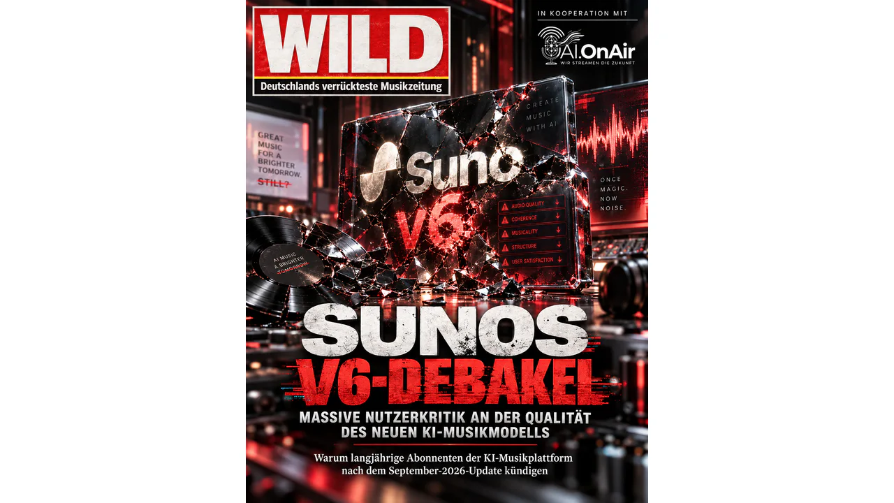 Sunos V6-Debakel: Massive Nutzerkritik an der Qualität des neuen KI-Musikmodells