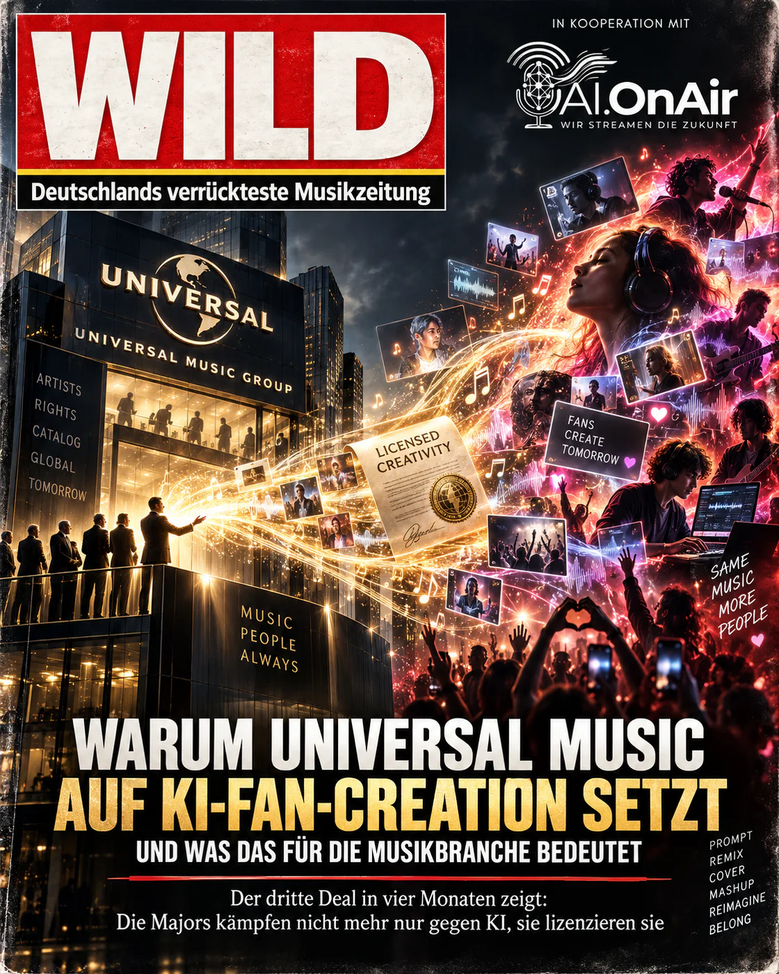 Warum Universal Music auf KI-Fan-Creation setzt und was das für die Musikbranche bedeutet
