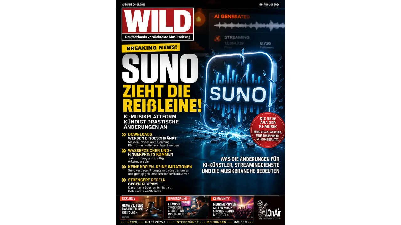 Suno zieht die Notbremse! KI-Musikplattform kündigt drastische Änderungen an