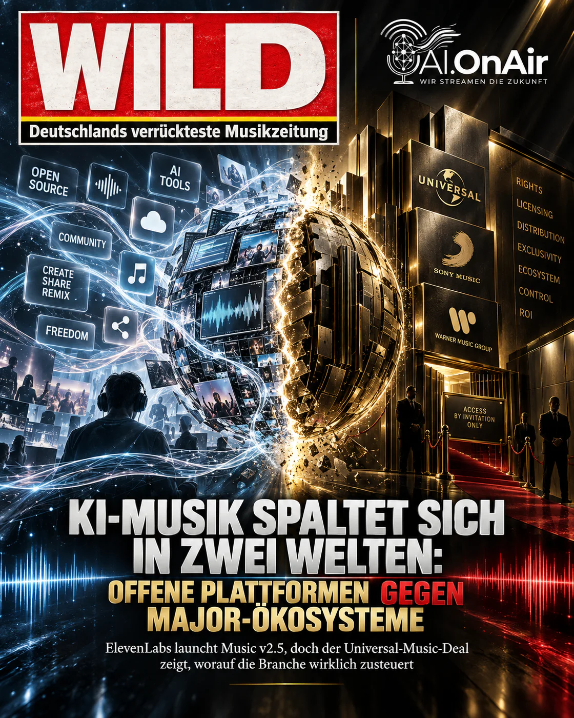 KI-Musik spaltet sich in zwei Welten: Offene Plattformen gegen Major-Ökosysteme