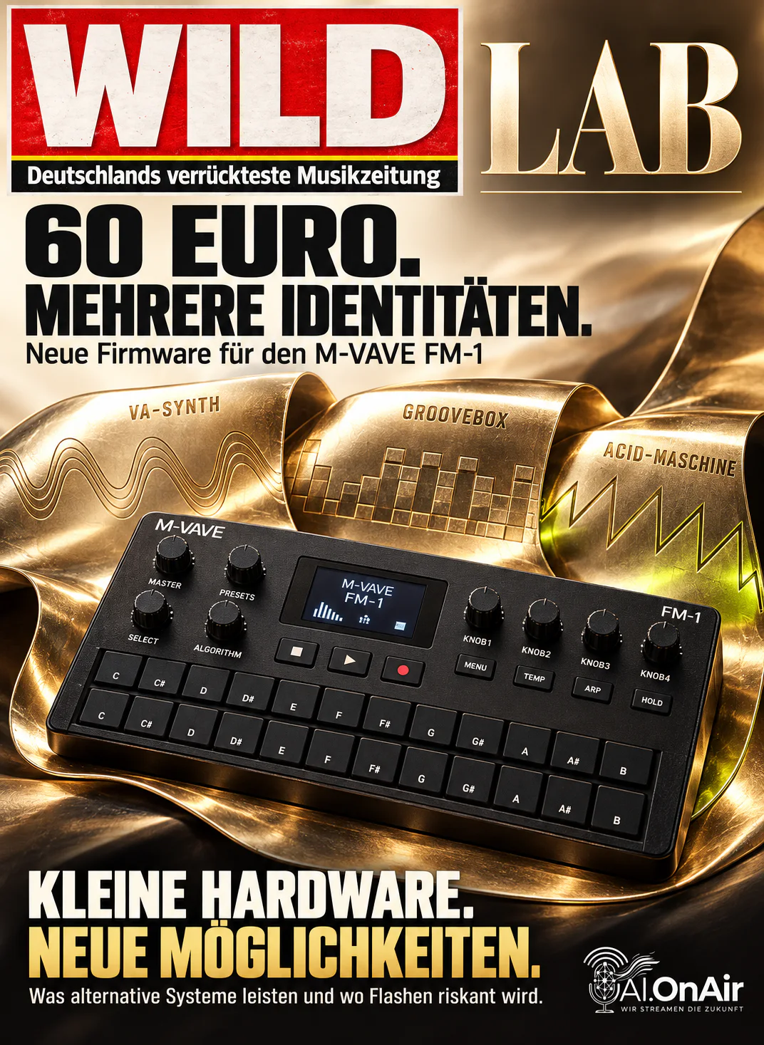 EIN 60-EURO-SYNTHESIZER BEKOMMT PLÖTZLICH MEHRERE NEUE BETRIEBSSYSTEME