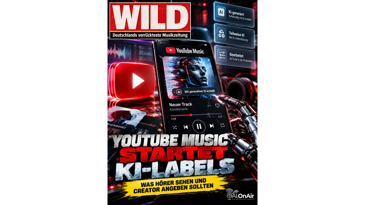 YOUTUBE MUSIC STARTET KI-LABELS: WAS HÖRER SEHEN UND CREATOR ANGEBEN SOLLTEN