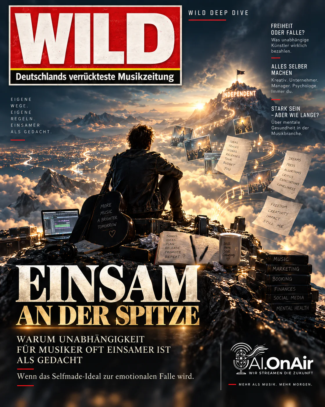 Einsam an der Spitze: Warum Unabhängigkeit für Musiker oft einsamer ist als gedacht
