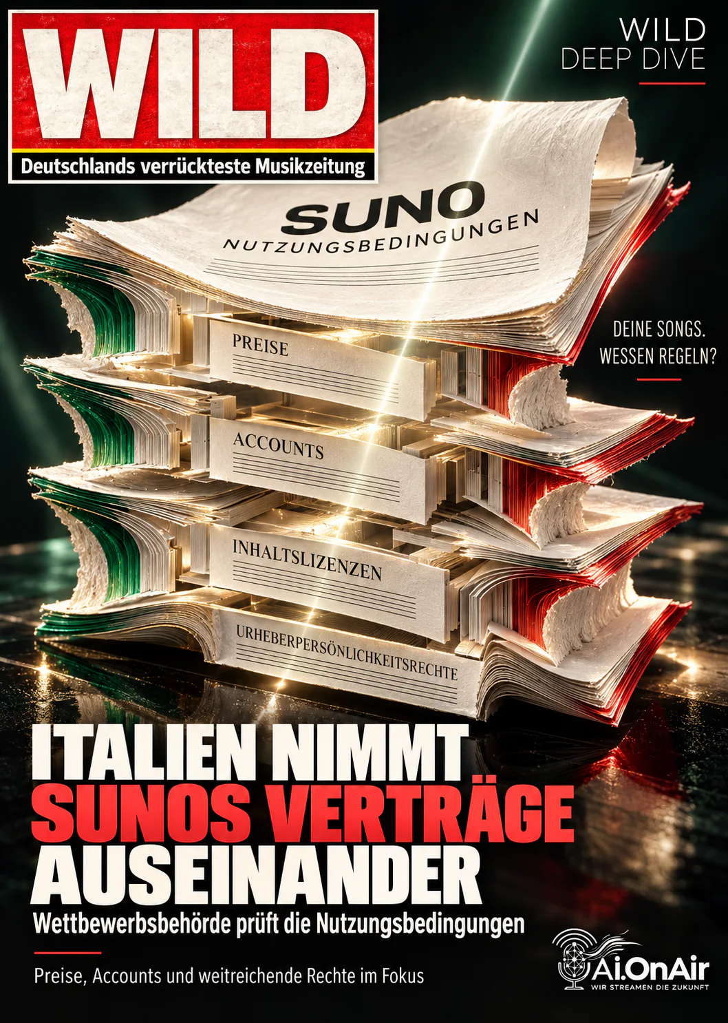 ITALIEN NIMMT SUNOS VERTRÄGE AUSEINANDER