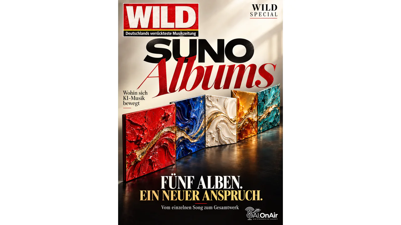SUNO STARTET ALBUMS: FÜNF PROJEKTE ZUM ENTDECKEN