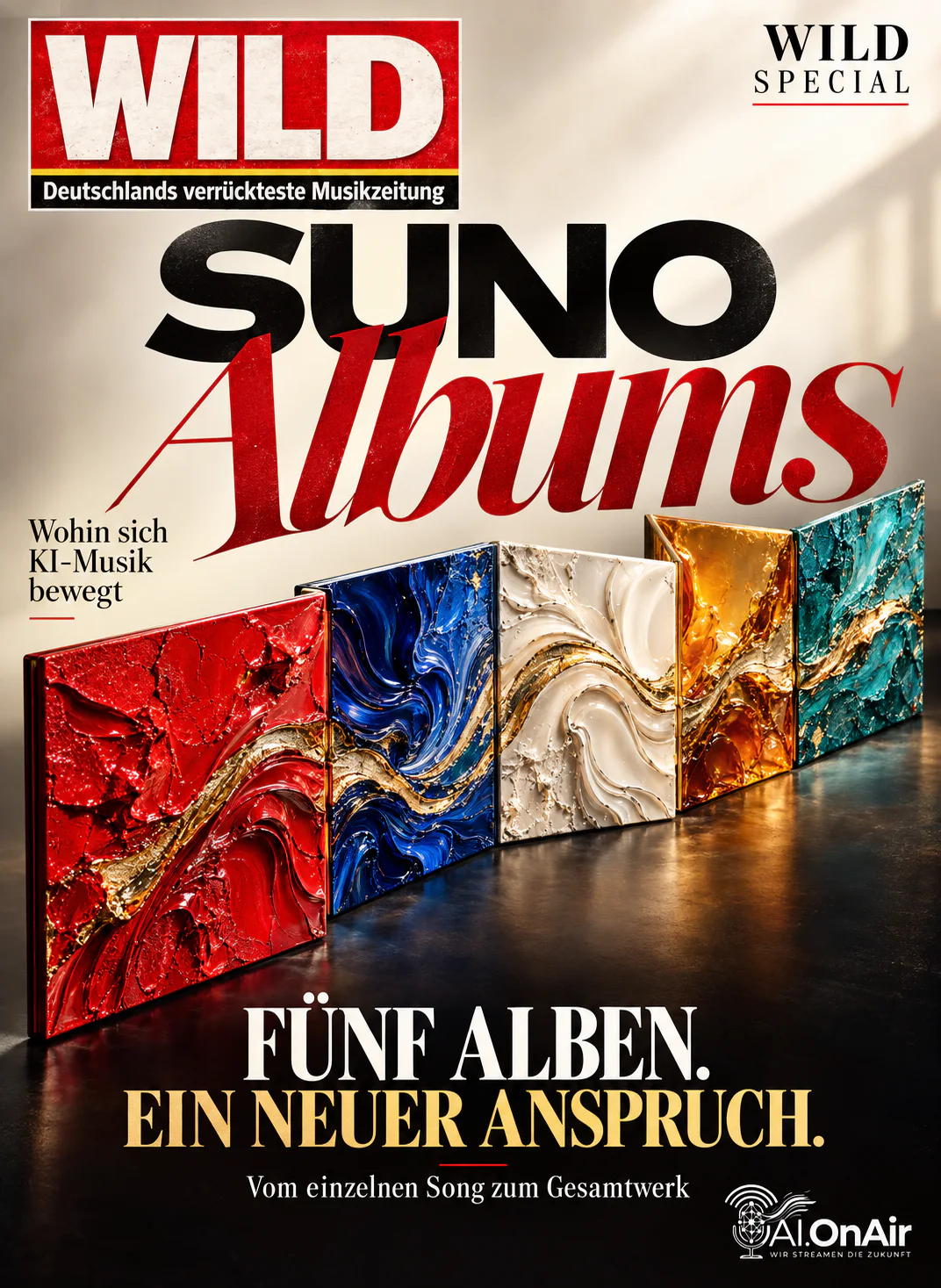 SUNO STARTET ALBUMS: FÜNF PROJEKTE ZUM ENTDECKEN