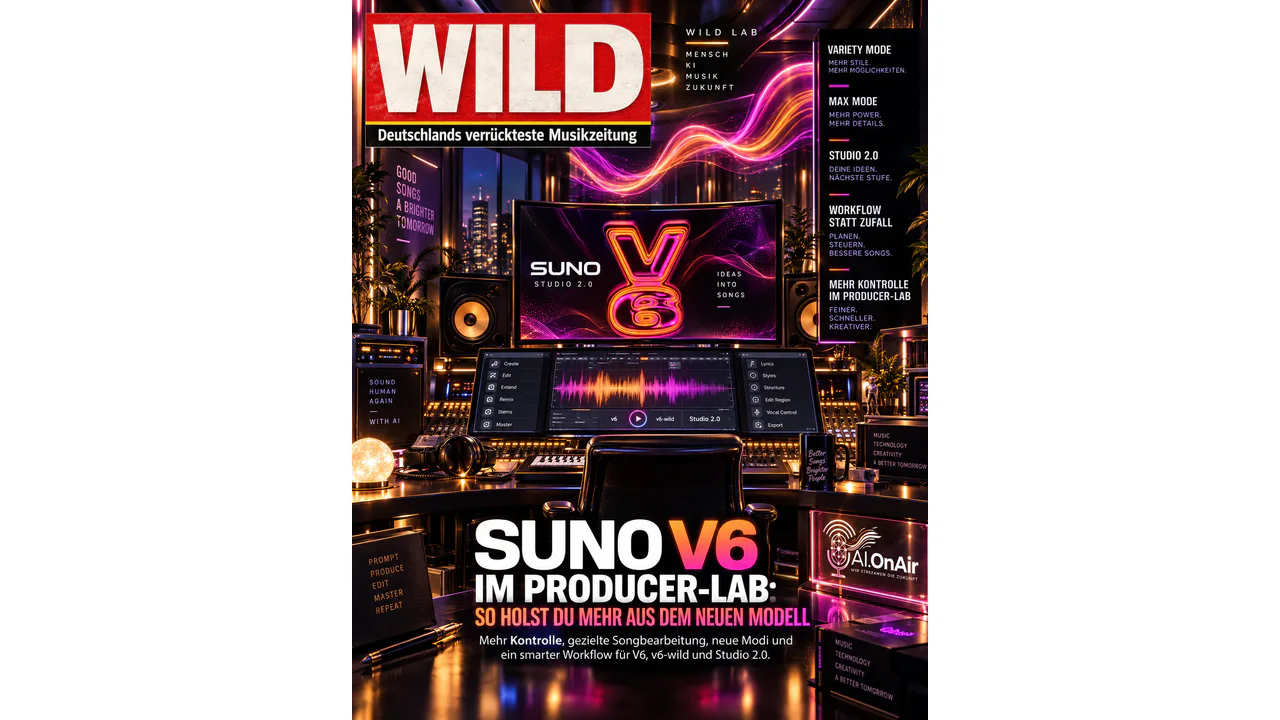SUNO V6 IM PRODUCER-LAB: SO HOLST DU MEHR AUS DEM NEUEN MODELL