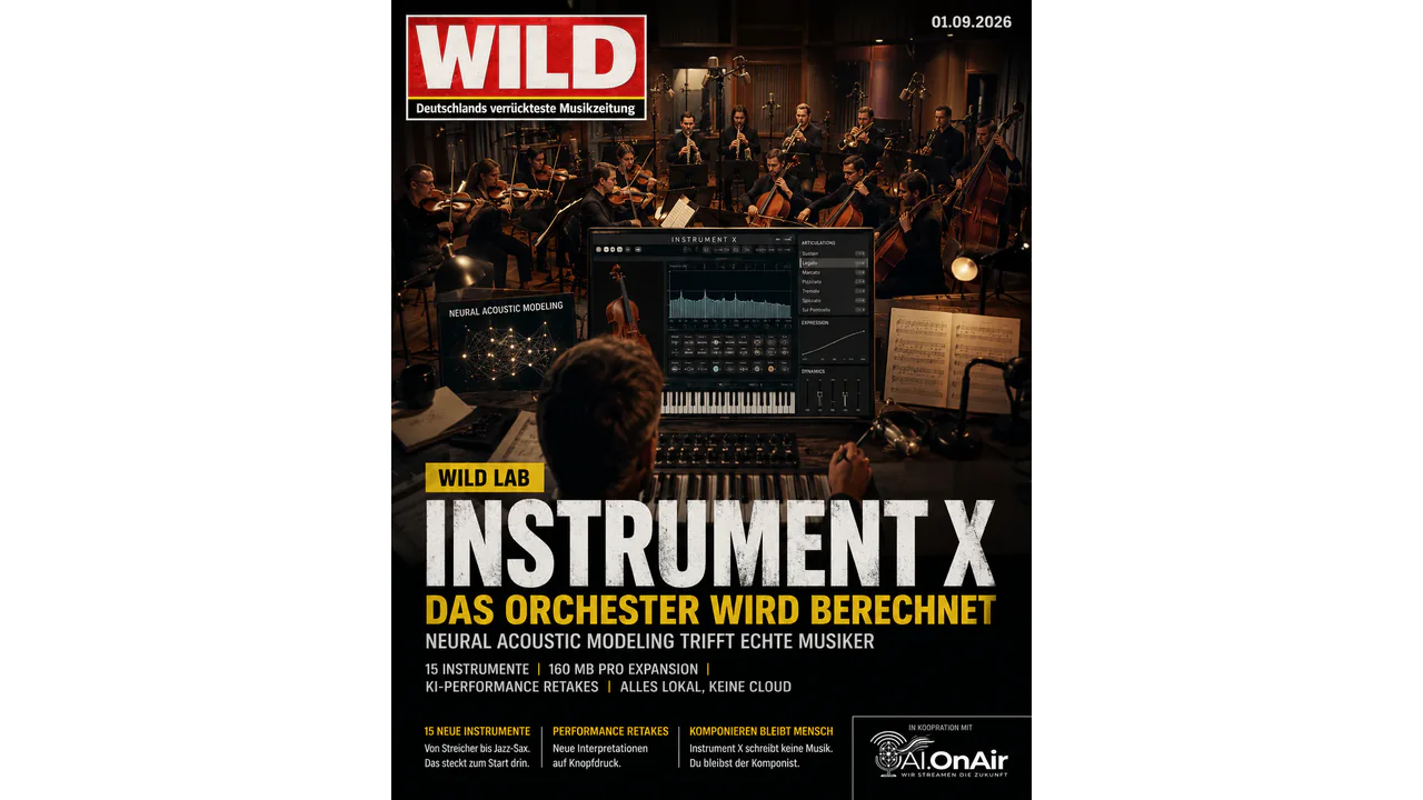 Das Orchester wird berechnet: Instrument X will die klassische Sample-Library neu denken