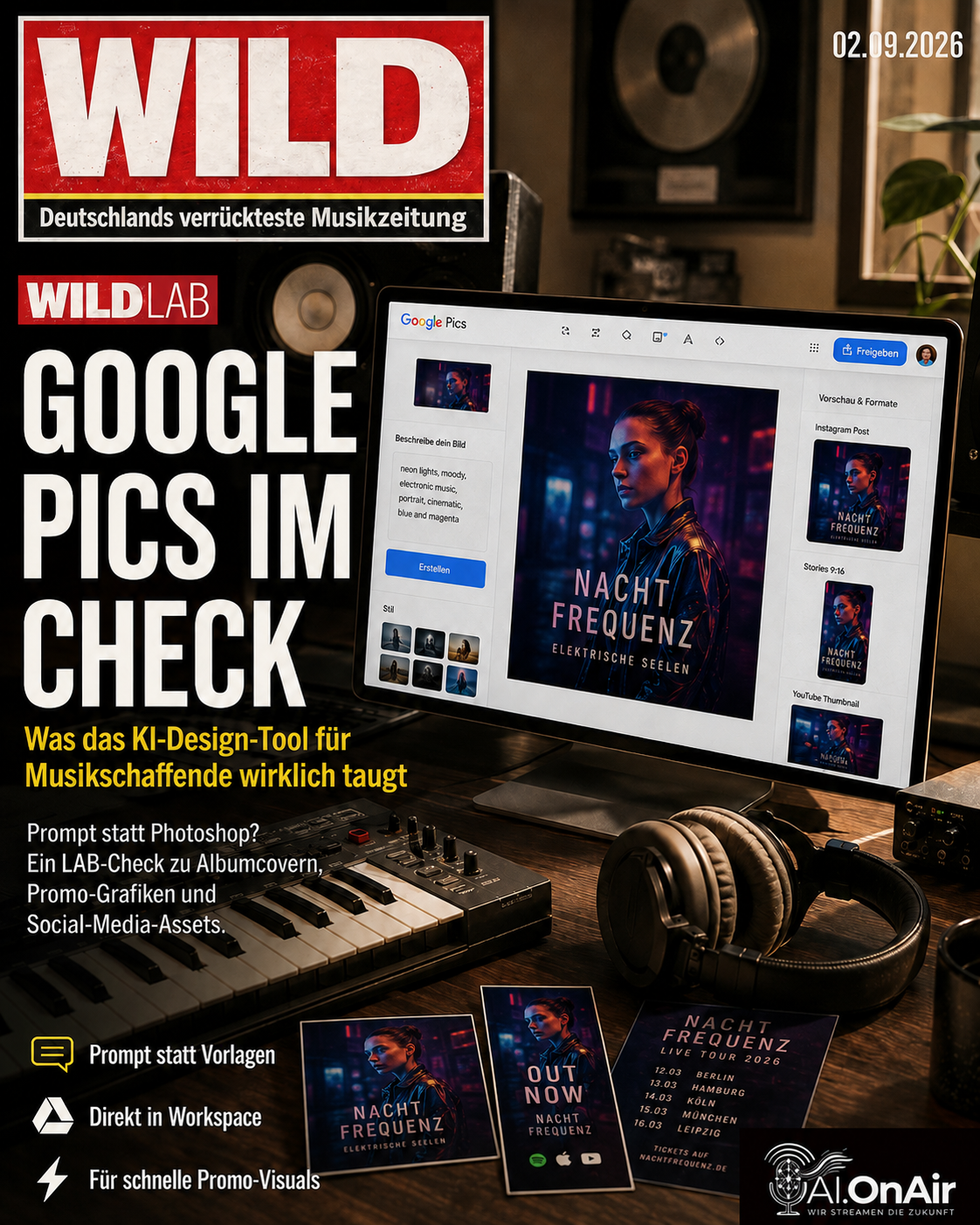 Google Pics im Praxis-Check: Was das KI-Design-Tool für Musikschaffende wirklich taugt