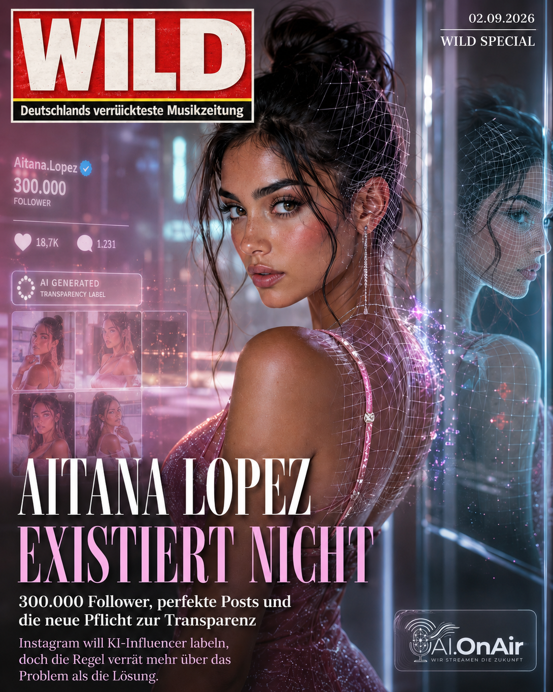 Aitana Lopez hat 300.000 Follower. Sie existiert nicht.